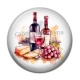 Cabochon Résine - vin
