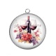 Pendentif Cabochon Argent - vin