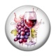 Cabochon Résine - vin