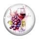 Cabochon Verre - vin