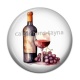Cabochon Résine - vin