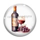 Cabochon Verre - vin