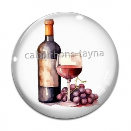 Cabochon Verre - vin