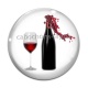 Cabochon Verre - vin