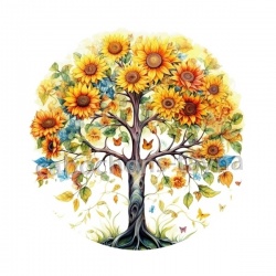 arbre de vie tournesol