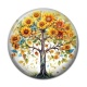 Cabochon Résine - arbre de vie tournesol