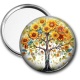 Miroir de poche - arbre de vie tournesol