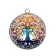 Pendentif Cabochon Argent - arbre de vie 