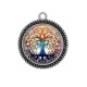 Pendentif Cabochon Argent - arbre de vie 