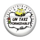 Cabochon Verre - un taxi formidable