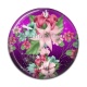 Cabochon Résine - fleur exotique
