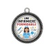 Pendentif Cabochon Argent - une infirmière formidable