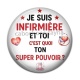 Cabochon Résine - je suis infirmière et toi c'est quoi ton super pouvoir
