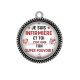 Pendentif Cabochon Argent - je suis infirmière et toi c'est quoi ton super pouvoir