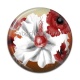 Cabochon Résine - fleur exotique