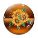 Cabochon Verre - tournesol