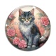 Cabochon Verre - chat