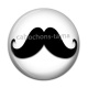 Cabochon Résine - moustache