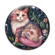 Cabochon Verre - chat
