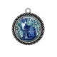 Pendentif Cabochon Argent - chat