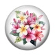 Cabochon Résine - fleur exotique