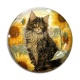 Cabochon Verre - chat