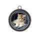 Pendentif Cabochon Argent - chaton