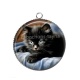 Pendentif Cabochon Argent - chaton