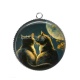 Pendentif Cabochon Argent - chat