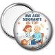 Miroir de poche - une aide soignante au top