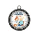 Pendentif Cabochon Argent - une aide soignante au top