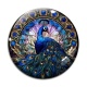 Cabochon Verre - paon
