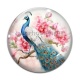 Cabochon Verre - paon