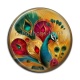 Cabochon Résine - paon