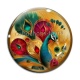 Cabochon Verre - paon