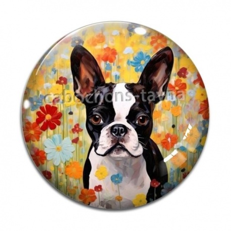 Cabochon Verre - chien