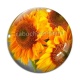 Cabochon Verre - tournesol