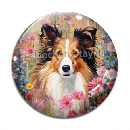 Cabochon Verre - chien