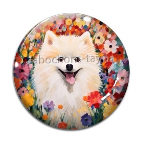 Cabochon Verre - chien