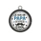 Pendentif Cabochon Argent - je suis un papa hyper cool