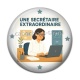 Cabochon Résine - une secrétaire extraordinaire