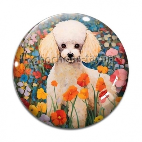 Cabochon Verre - chien