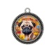 Pendentif Cabochon Argent - chien