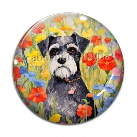 Cabochon Verre - chien