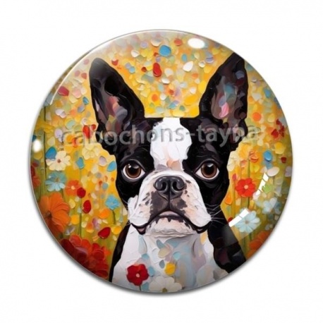 Cabochon Verre - chien