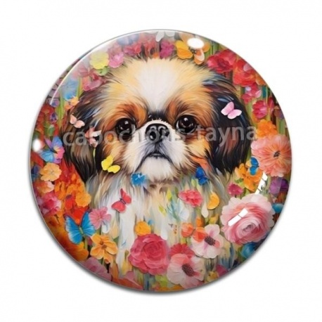 Cabochon Verre - chien