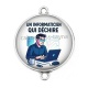 Connecteur Cabochon Argent - un informaticien qui déchire