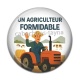 Cabochon Résine - un agriculteur formidable