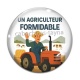 Cabochon Verre - un agriculteur formidable