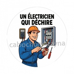 un électricien qui déchire